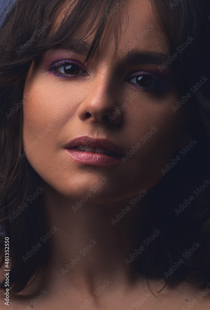 Portrait of a beautiful girl closeup