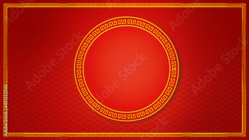 Photography Happy chinese new year for Party and Celebrations With Space for Message Isolated in Red Background