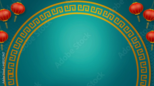 Photography Happy chinese new year for Party and Celebrations With Space for Message Isolated in Red Background