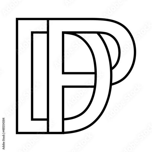 Logo sign dp pd, icon sign,...