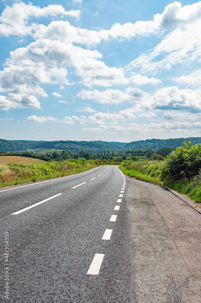 Summertime roads in the Welsh countryside. Summertime roads in the Welsh countryside.