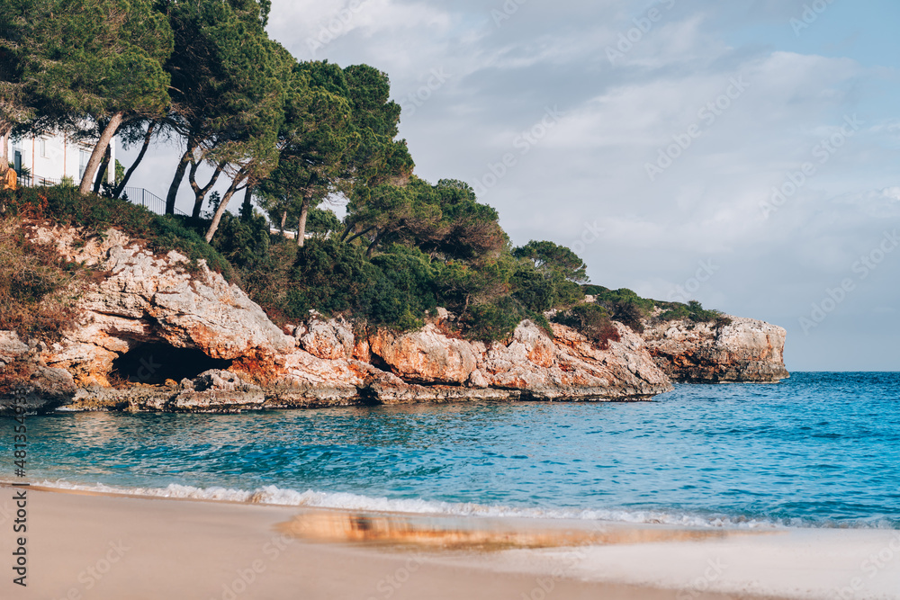 Obraz premium Beach with azure waters on Palma