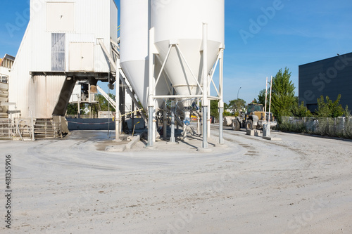 Canvas Print Concrete plant - Production unit