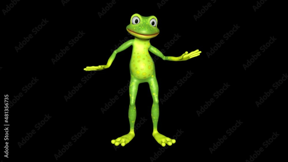 Frog Dancing Happy Looped Vodeo Alpha Channel Frog Dancing Happy Looped Vodeo Alpha Channel
