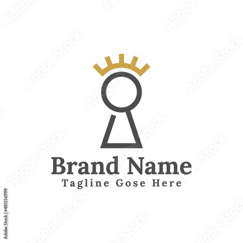 keyhole king logo design