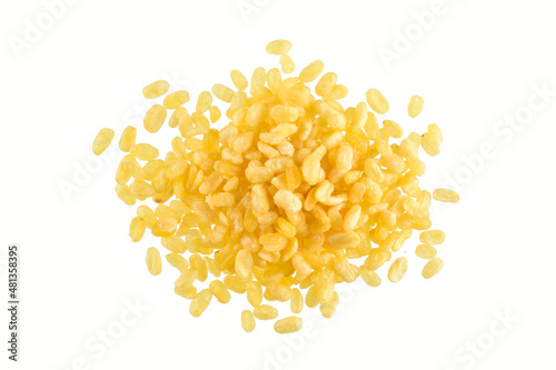 Fried Moong Dal Isolated on White Background with Clipping Path
