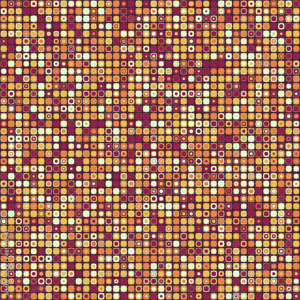 Geometric abstract pattern with simple shapes. Vector Geometric abstract pattern with simple shapes. Vector