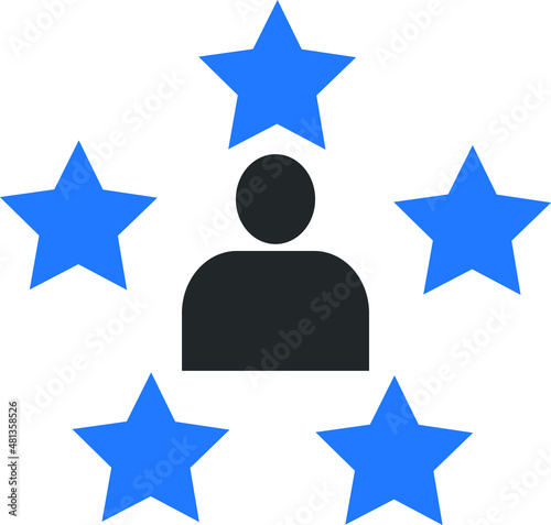 Work experience icon  customer feedback icon 