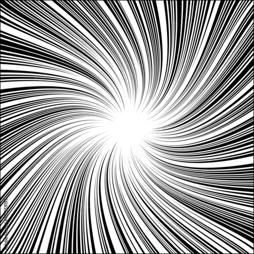 A Curved Comic and Cartoon Background Effect