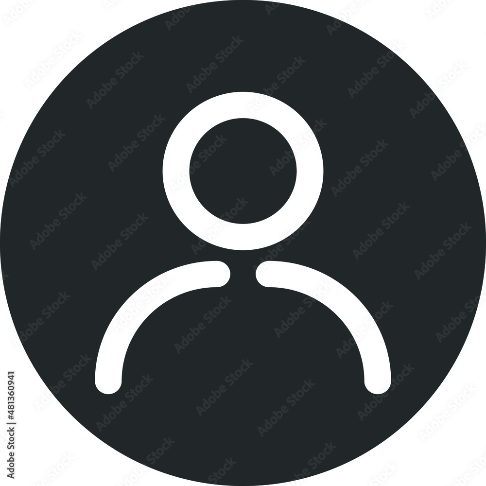 avatar line icon vector isolated, user profile vector 