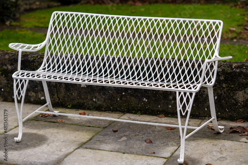 metal bench photo