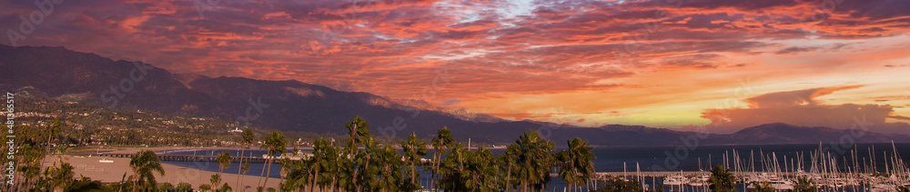 Spectacular sunsets on the Santa Barbara Coastline