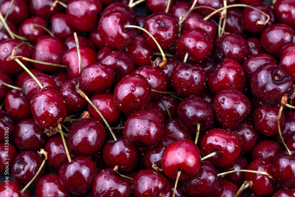 Sweet fresh cherry background. Sweet fresh cherry background.