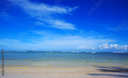 Caribbean sea and blue sky. Travel background. © Swetlana Wall