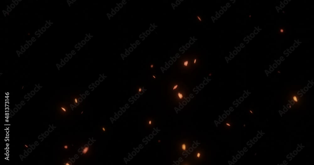 fire embers sparks for overlay