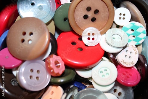 Random assortment of buttons 