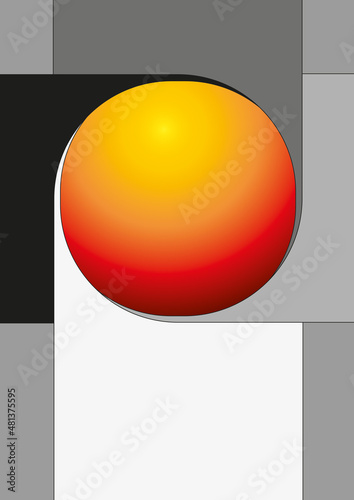 Layout Schnittkreis rot