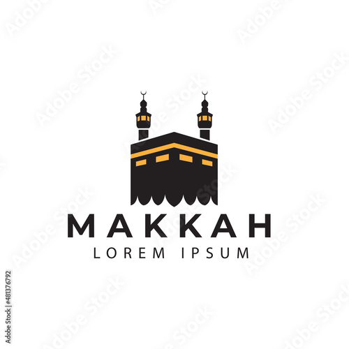 Wallpaper Mural mecca logo islamic kaaba tourism vector icon symbol illustration design Torontodigital.ca