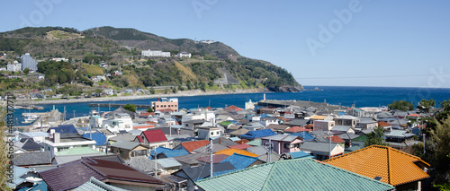 静岡県賀茂郡東伊豆町稲取の町並みです。 photo