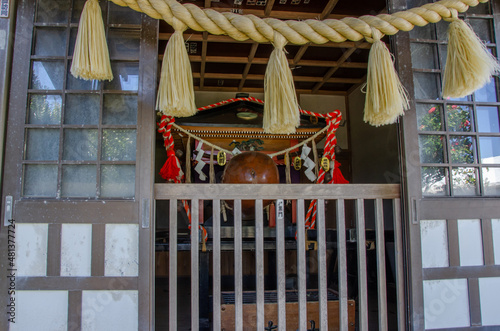 静岡県賀茂郡東伊豆町稲取のどんつく神社です。夫婦和合、子孫繁栄、子宝、安産、無病息災をご祈念くださいませ。 photo