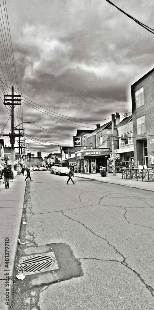 Fototapeta premium old street in the city