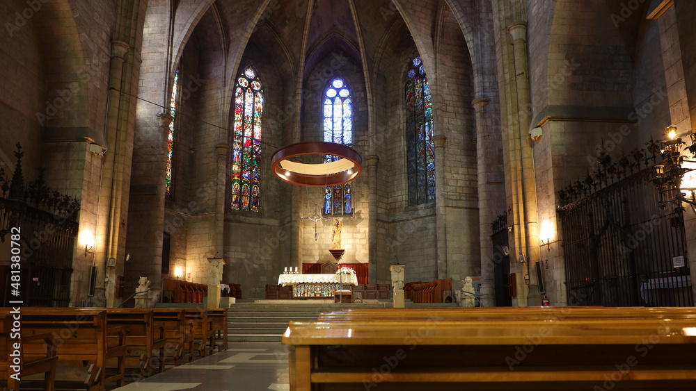 Fototapeta premium Basílica de Santa María, Vilafranca del Penedés, Barcelona, Cataluña, España