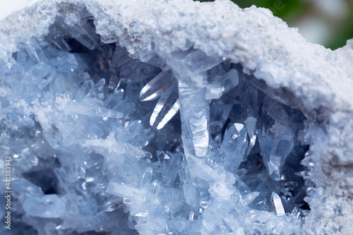 celestite,mineral specimen stone rock geology gem crystal