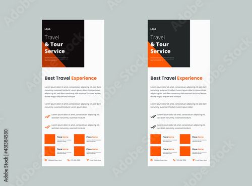 Roll up banner template graphic illustration design.