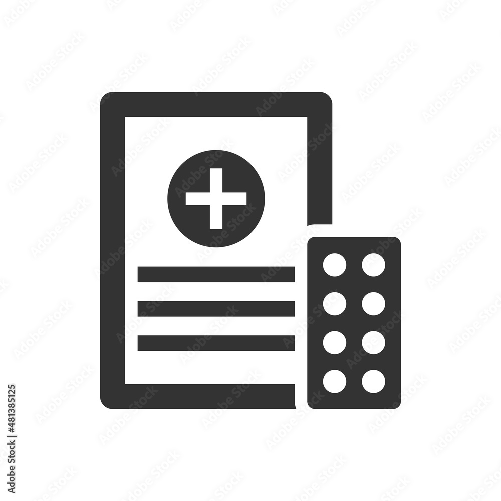 medicine prescription icon - medicine document icon medicine prescription icon - medicine document icon
