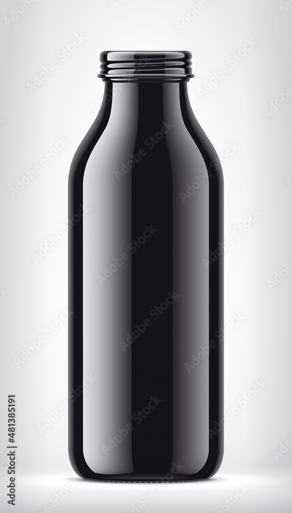 Black Bottle on background. 