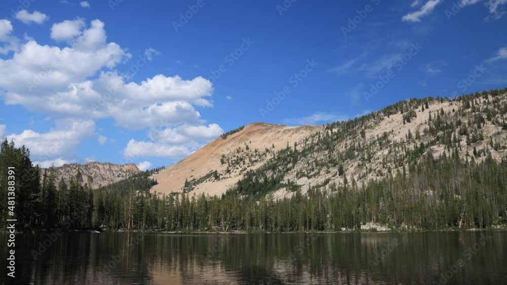 Time-lapse of clouds passing over Vernon Lake in the Sawtooth Wilderness in Idaho on a summer afternoon. Located within the Sawtooth National Forest and National Recreation Area Time-lapse of clouds passing over Vernon Lake in the Sawtooth Wilderness in Idaho on a summer afternoon. Located within the Sawtooth National Forest and National Recreation Area