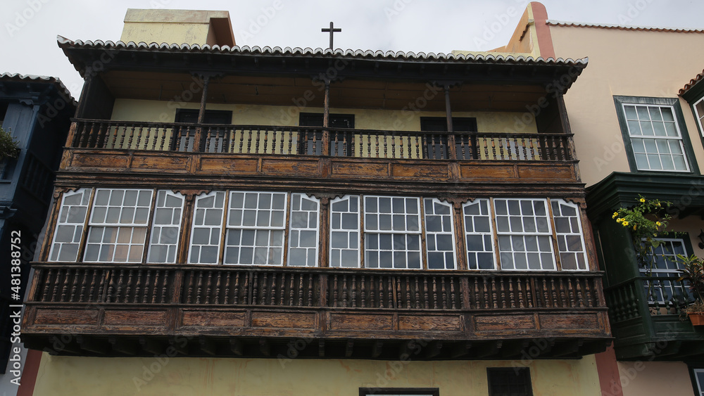 Balcones, Santa Cruz de La Palma, Santa Cruz de Tenerife, Islas Canarias, España Balcones, Santa Cruz de La Palma, Santa Cruz de Tenerife, Islas Canarias, España