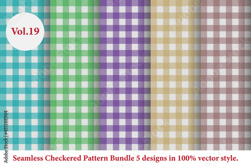 checkered pattern Vol.19,vector tartan,fabric texture in retro style,abstract colored