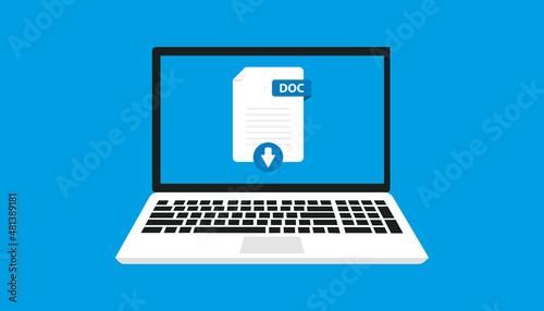 Document file icon Vector Illustration