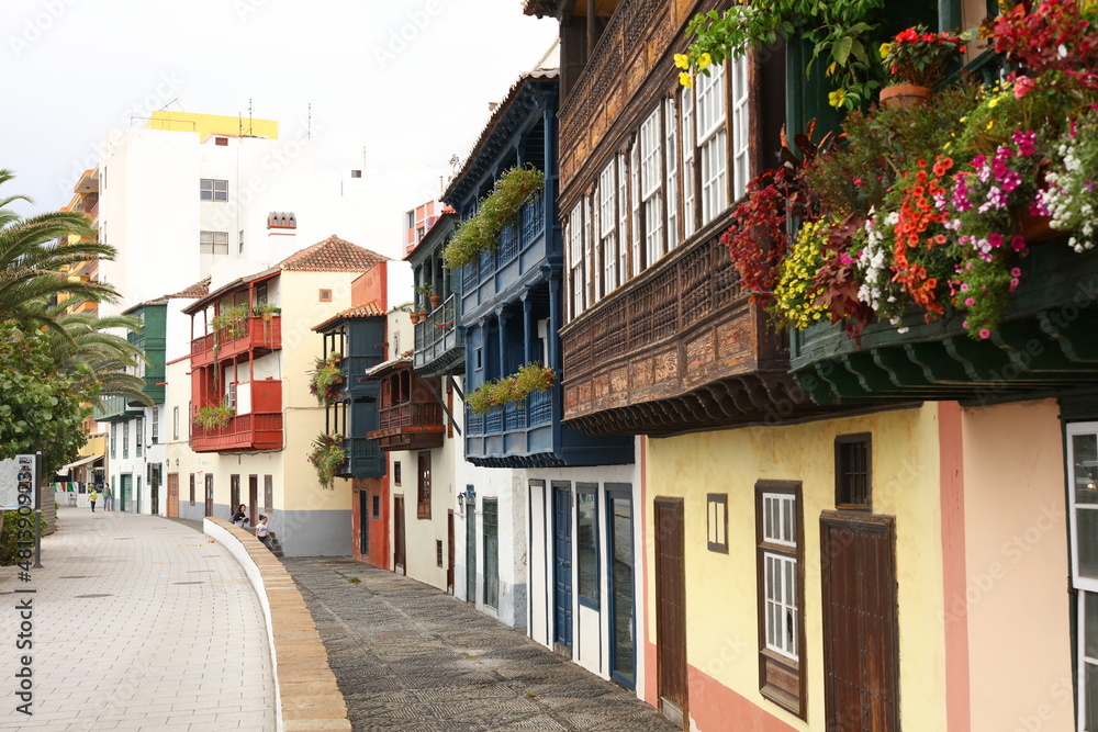 Balcones, Santa Cruz de La Palma, Santa Cruz de Tenerife, Islas Canarias, España Balcones, Santa Cruz de La Palma, Santa Cruz de Tenerife, Islas Canarias, España