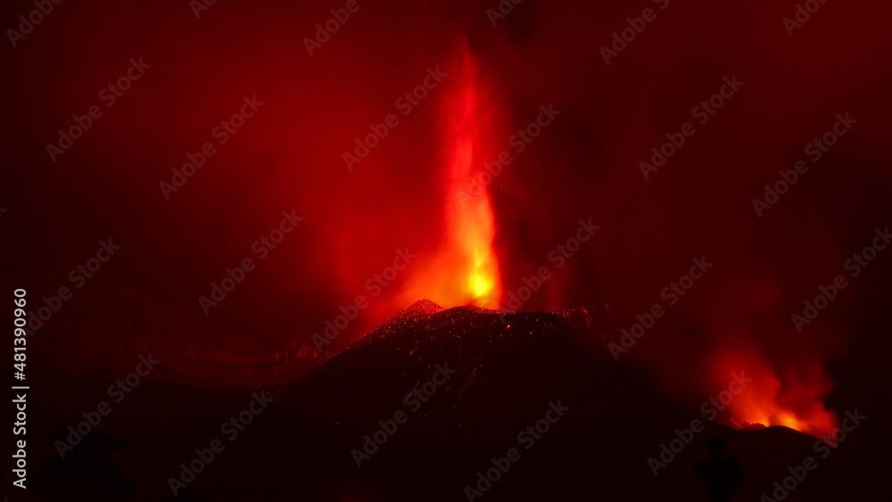 Volcán de Cumbre Vieja, La Palma, Islas Canarias, España