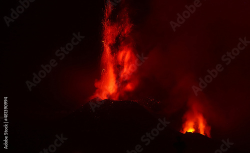 Volcán de Cumbre Vieja, La Palma, Islas Canarias, España