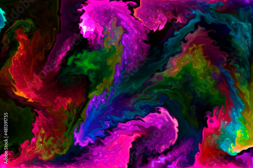 Fototapeta Naklejka Na Ścianę i Meble -  abstract colorful background with drops
