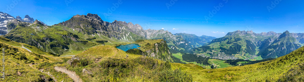 Panorama of Engelberg valley