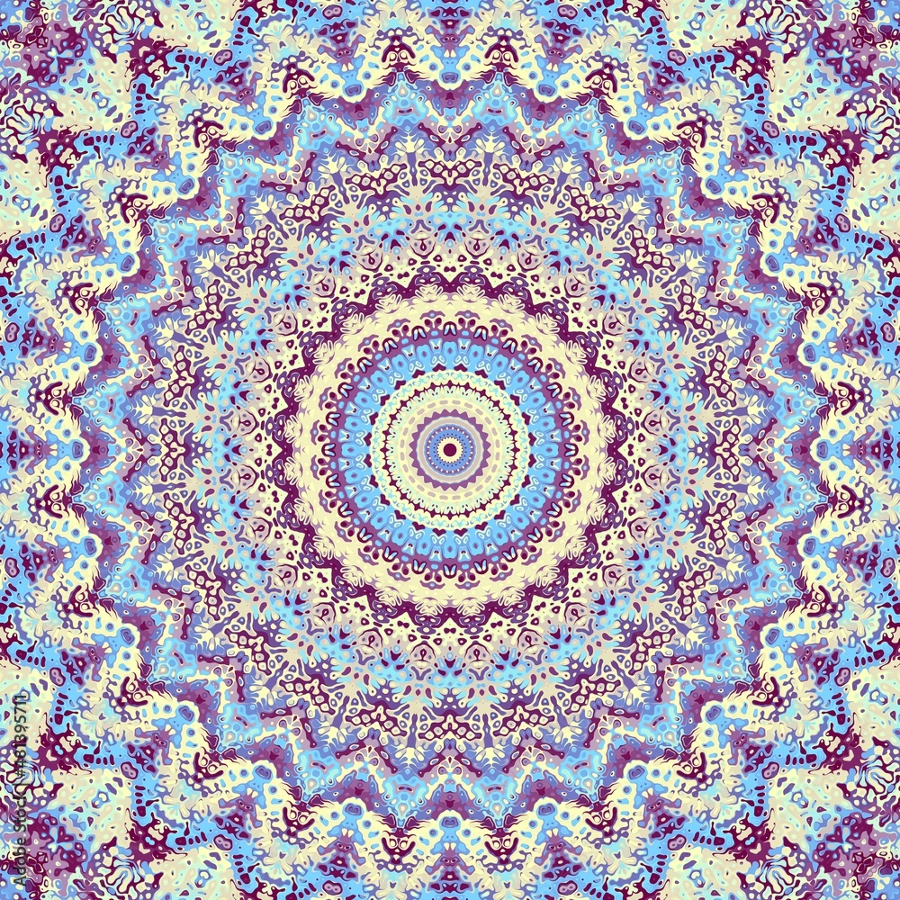 Abstract geometrical background. Ornamental symmetric pattern