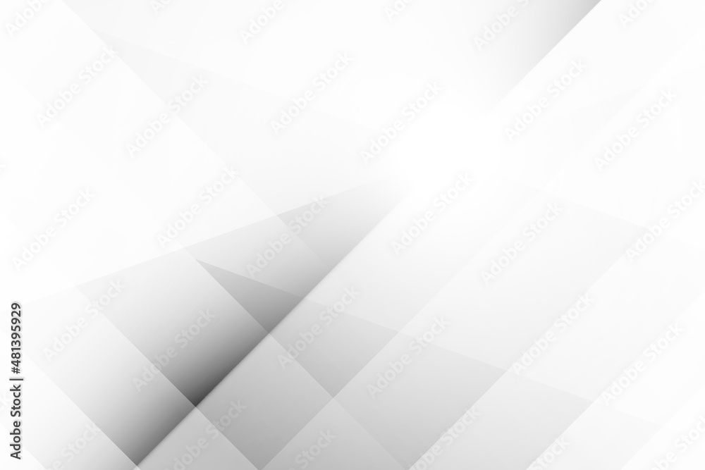 Abstract white and gray color, modern design background with geometric shape. Vector illustration.