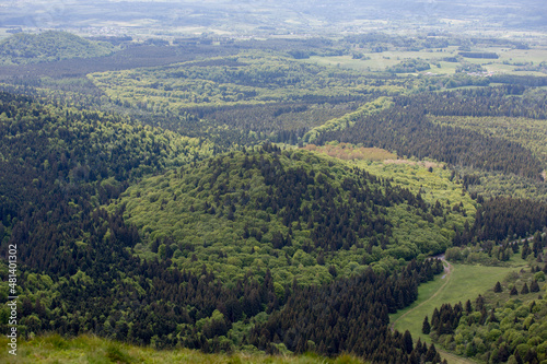 Volcano in auvergne france