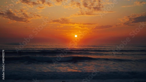 sunset at the beach