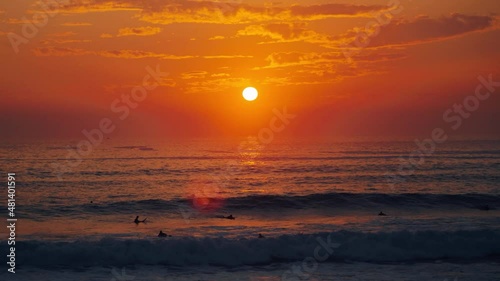 sunset on the beach