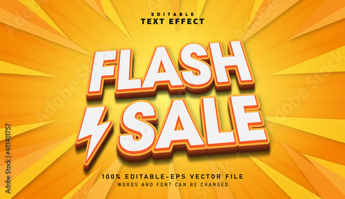 3D Flash Sale text effect - Editable text effect