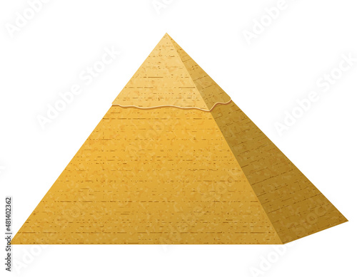 pyramid symbol of ancient egypt vector illustration