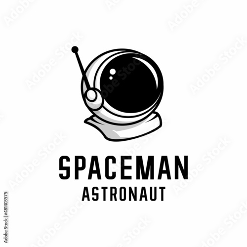 astronaut illustration vector on white background