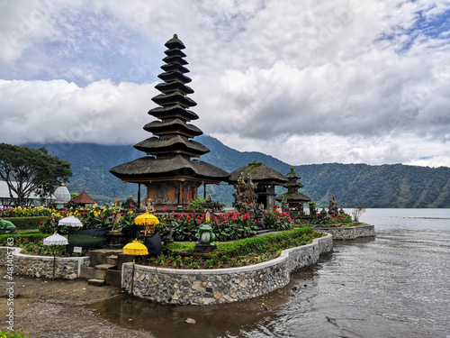 Pura Ulun Danu Temple  Lake Bratan  Bali  Indonesia
