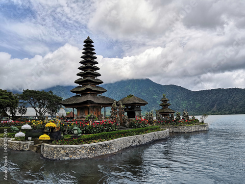 Pura Ulun Danu Temple  Lake Bratan  Bali  Indonesia