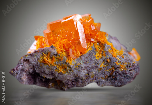 .wulfenite mineral specimen stone rock geology gem crystal